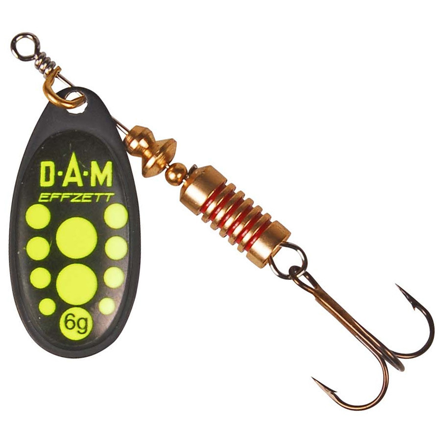 Блешня-вертушка DAM Effzett Standart Black 3 г (yellow), фото 1