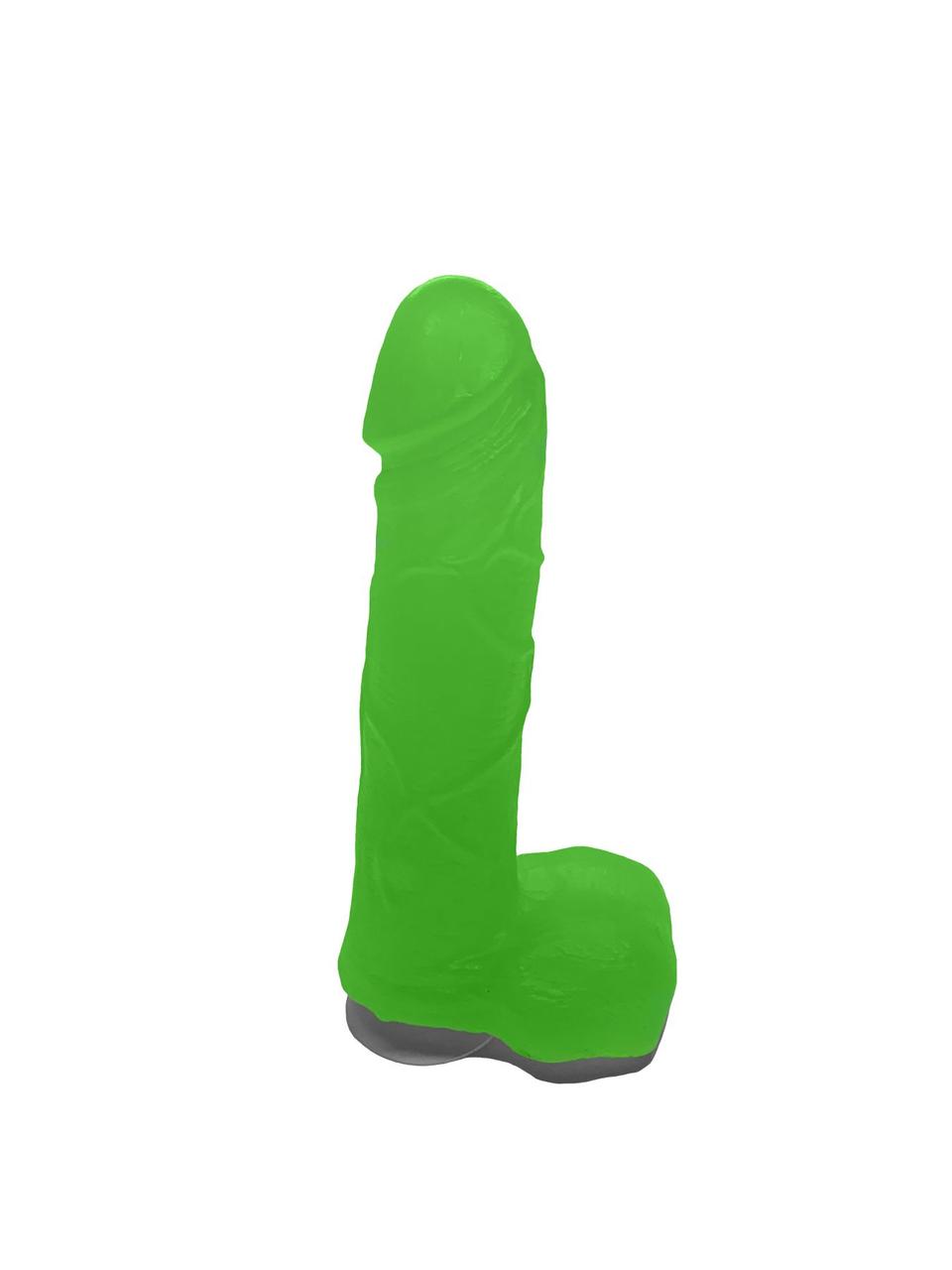 Крафтове мило-член із присоском "Чистий Кайф" Green, size M