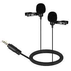 Подвійний професійний петличний мікрофон Ulanzi Arimic Dual для смартфонів, планшетів, камер (6 м) (480740)
