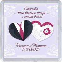 Весільний магнітик