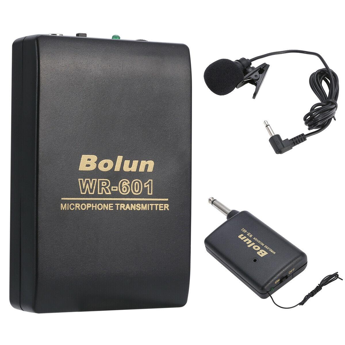 Бездротовий петличний мікрофон Bolun WR-601 для смартфонів, планшетів, камер + 2 перехідники