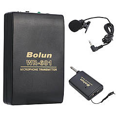 Петличний бездротовий мікрофон Bolun WR-601 для відеокамери / фотоапарата + 1 перехідник