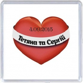 Весільний магнітик