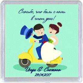 Весільний магнітик