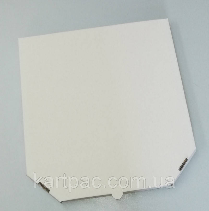 Картонна упаковка для піци 460х460х40 мм біла