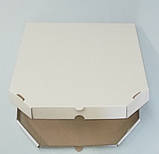 Картонна упаковка для піци 460х460х40 мм біла, фото 3