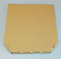 Готовая коробка под пиццу бурая 350х350х35 мм.