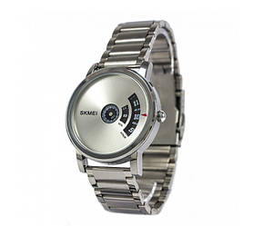 Чоловічий наручний годинник Skmei 1260 оригінальні all silver