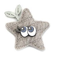 Зірка, Очі, Декор, Скрапбукінг, Заготівля для заколки, резинки, Колір: Сірий, 5 см x 4.7 см