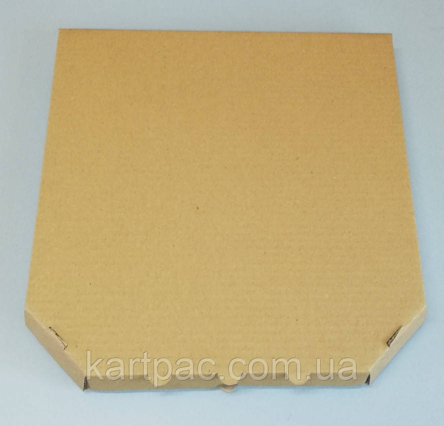 Коробка для піци з гофрокартону 500х500х40 мм бура