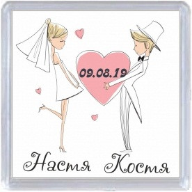 Весільний магнітик