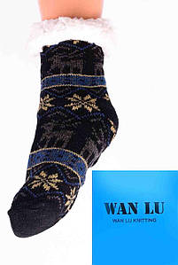 Дитячі теплі домашні шкарпетки з гальмами WanLu HD2455-7-5. Розмір 32-36