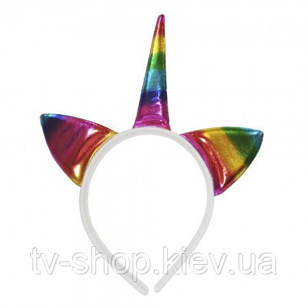 Обруч Єдиноріг райдужний, фото 1