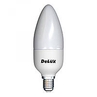 Лампа светодиодная DELUX 5W E14 4100K BL 37В свеча