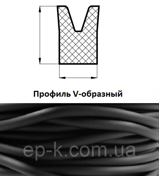 Профиль V-образный: продажа, цена в Харькове. Резиновые шнуры от "ЕРК ...