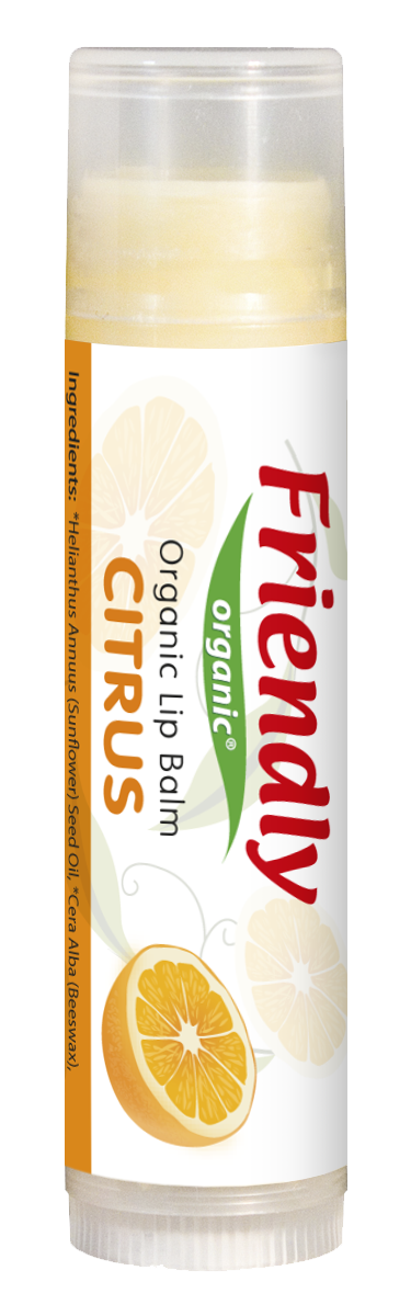 Органічний бальзам для губ Friendly Organic цитрус 4,25 гр