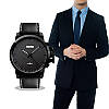 Класичний чоловічий годинник Skmei 1208 чорний, фото 5