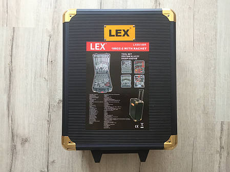 ✔️ Валізу інструментів, ключів LEX 186CC-2 186 предметів, фото 2