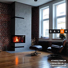 Монтаж кутової камінної топки на дрова 6