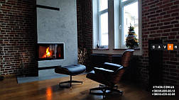 Монтаж кутової камінної топки на дрова 7