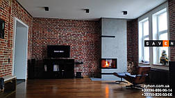 Монтаж кутової камінної топки на дрова 17