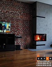 Монтаж кутової камінної топки на дрова 19