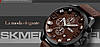 Чоловічий класичний годинник Skmei 9165 Brown-Brown, фото 5