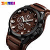 Чоловічий класичний годинник Skmei 9165 Brown-Brown, фото 3