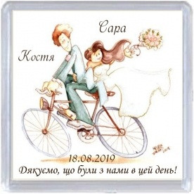 Весільний магнітик