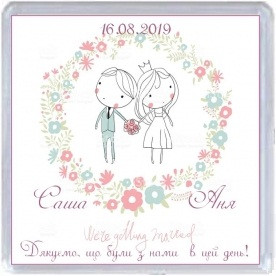 Весільний магнітик