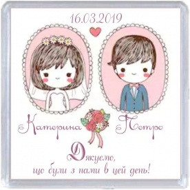 Весільний магнітик