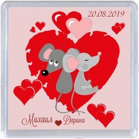 Весільний магнітик