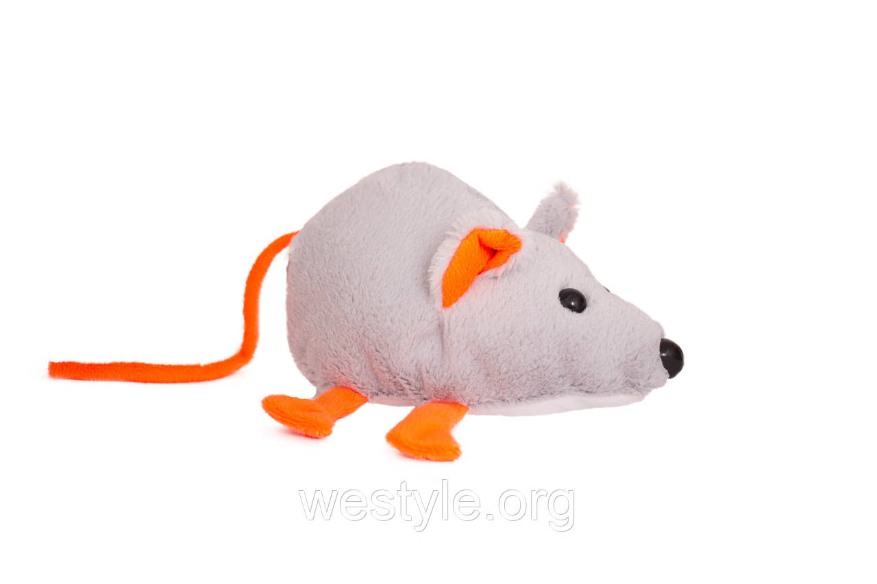 М'яка іграшка Миша - 22 см сіра