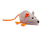 М'яка іграшка Миша - 22 см сіра, фото 2