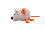 М'яка іграшка Миша - 22 см сіра, фото 4