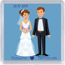 Весільний магнітик