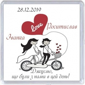 Весільний магнітик