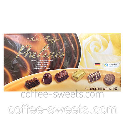 Цукерки Maitre Truffout Exquisite Pralines (коричнева) 400g, фото 2