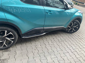 Бічні підніжки Оригінал V2 (2 шт., алюм.) Toyota C-HR