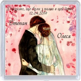 Весільний магнітик