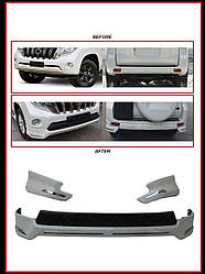 Накладки на передній і задній бампер Jaos (2014-2017) Toyota LC 150 Prado