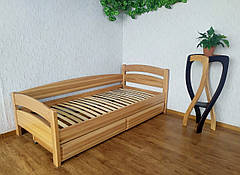 Ліжко односпальне дерев'яне з масиву натурального дерева "Марта" від виробника, фото 3