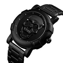 Оригінальний годинник Skmei Skull 9178 Black