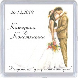 Весільний магнітик