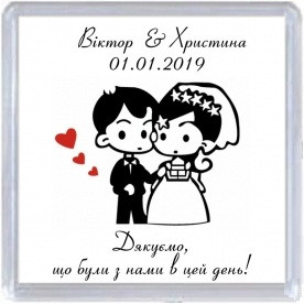 Весільний магнітик