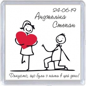 Весільний магнітик