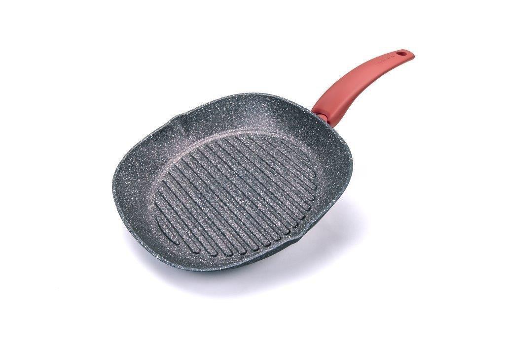 Сковорода-гриль з антипригарним покриттям 28 см induction Zeus Moneta 0001921428