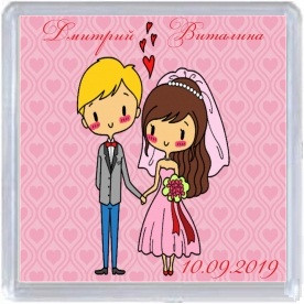 Весільний магнітик