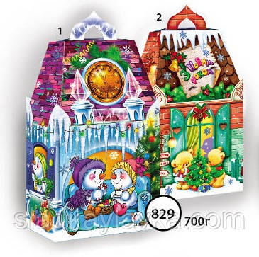 Коробка Сніговик код 829