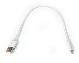 Кабель USB-MicroUSB ColorWay 0.25m White